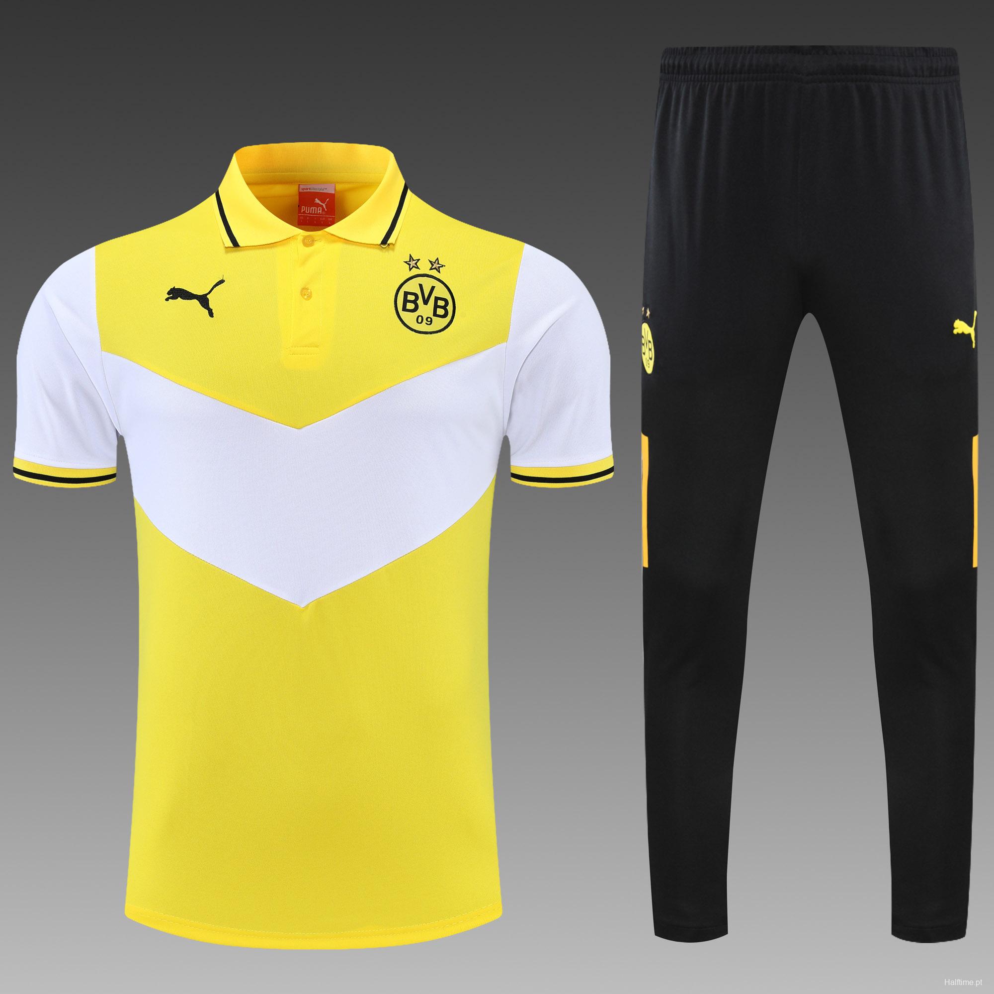 Borussia Dortmund POLO kit yellow and white (not supported to be sold separately)