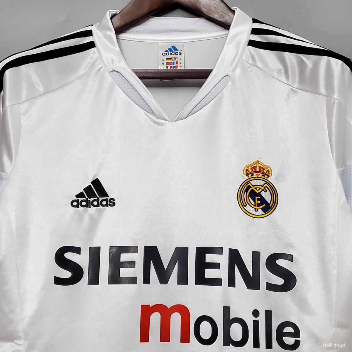 Retro 04/05 Real Madrid home Soccer Jersey