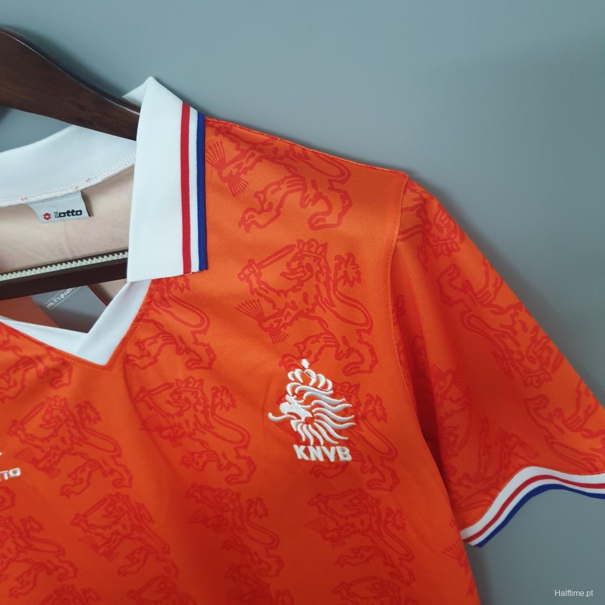 Netherlands 1995 retro shirt home Soccer Jersey