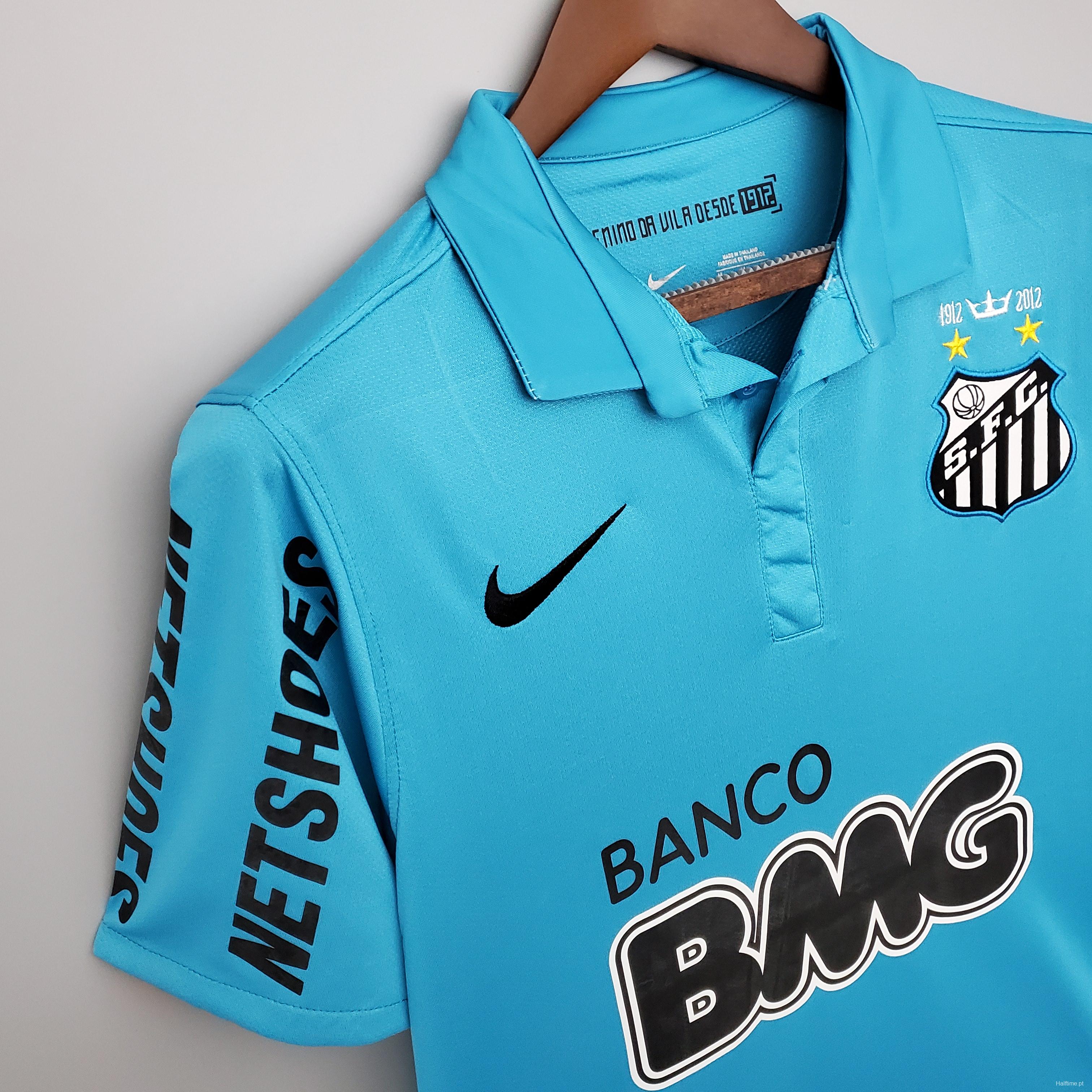 Retro 12/13 Santos Third Blue Soccer Jersey