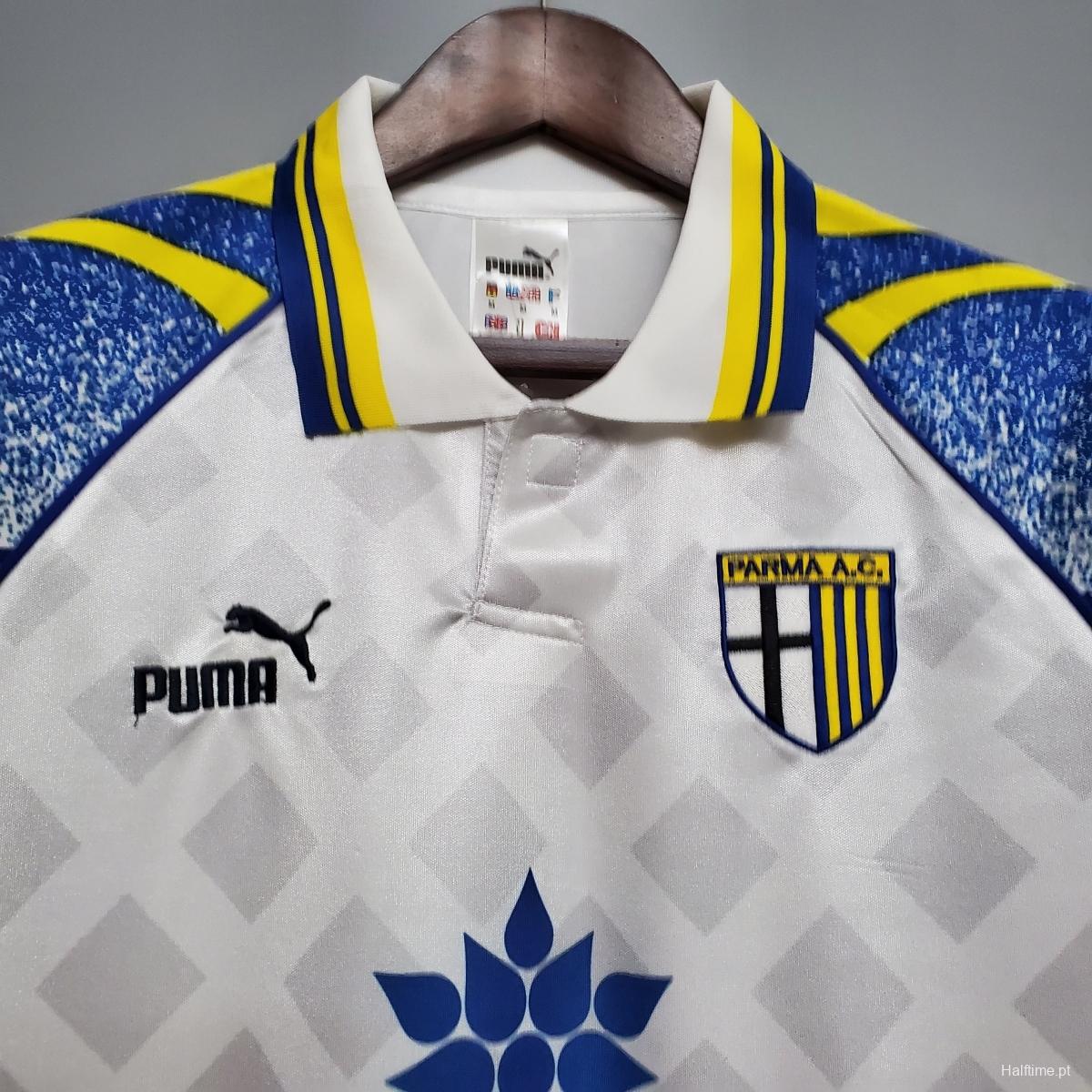 Retro Parma 95/97 White Soccer Jersey