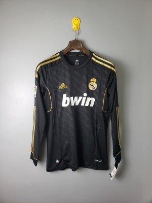 2012 Real Madrid black long sleeves Soccer Jersey