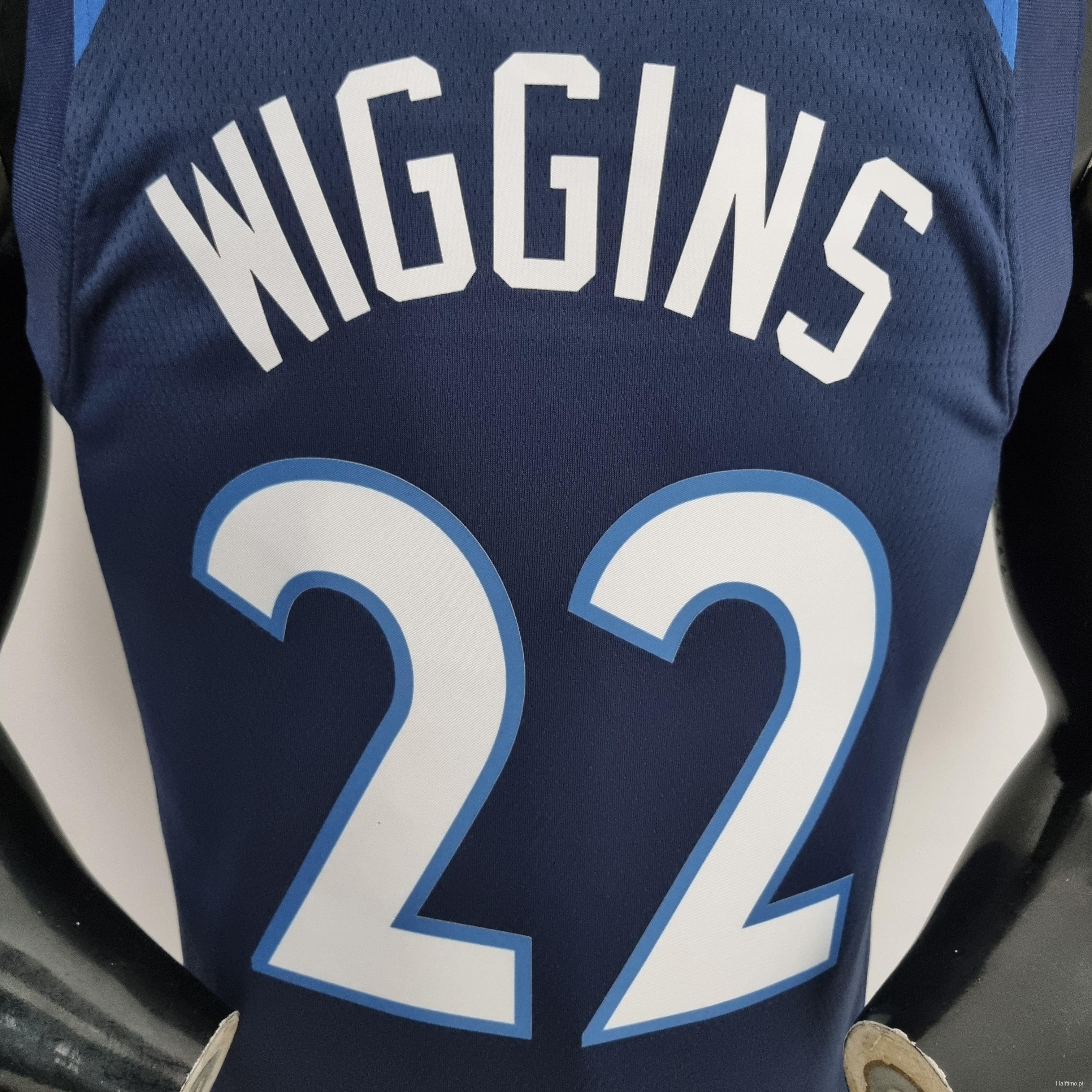 75th Anniversary Minnesota Timberwolves Wiggins #22 Royal Blue NBA Jersey