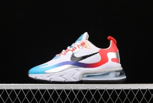 NIKE Air Max 270React new high-frequency mesh function half-palm air cushion running shoes DC0833-101