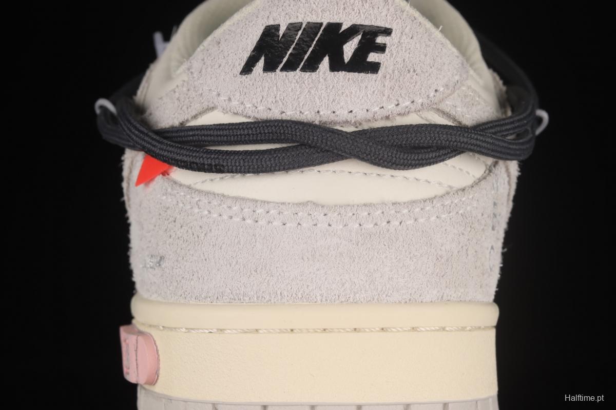 OFF-White x NIKE DUNK Low OW SB buckle rebound fashion casual board shoes DJ0950-115