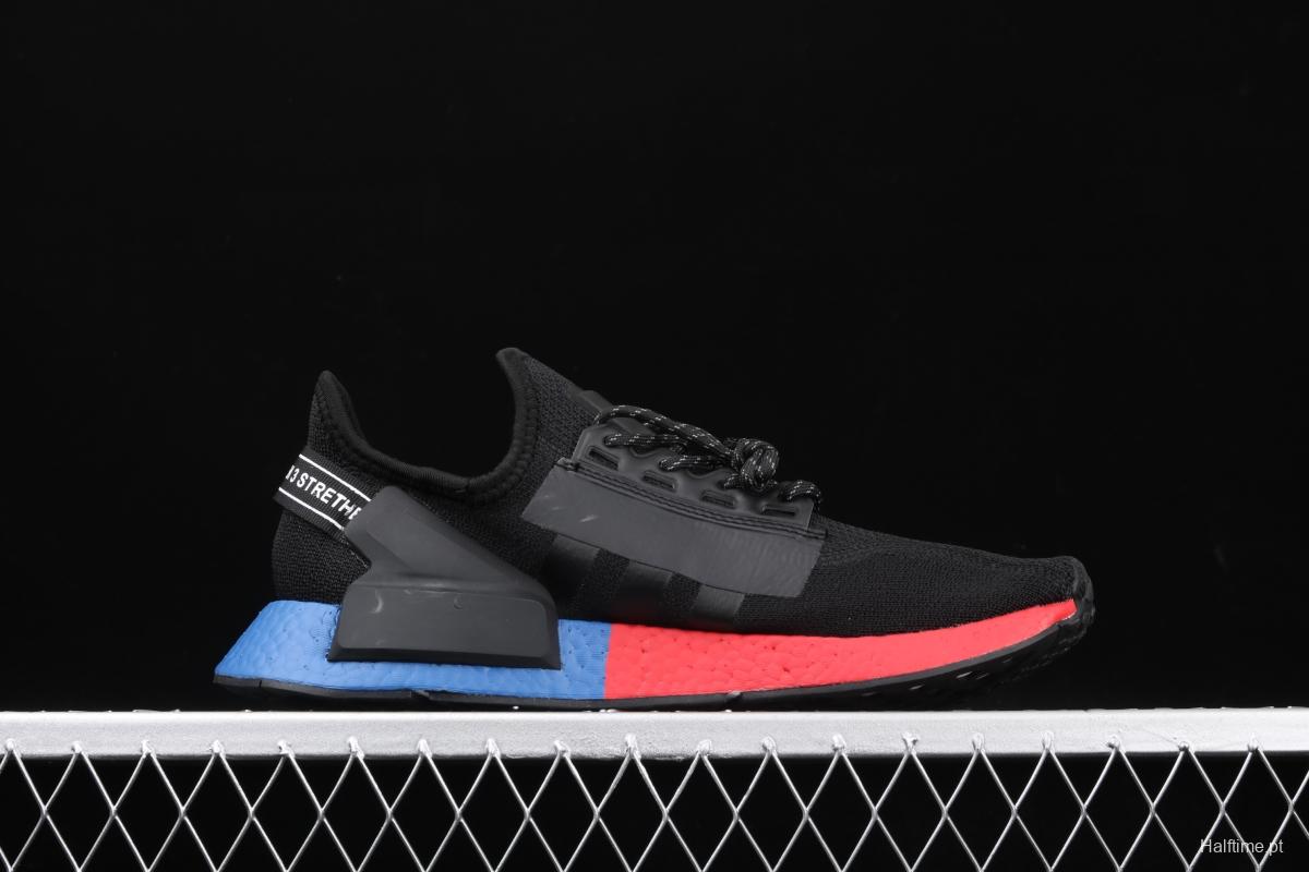 Adidas NMD R1 Boost V2 FW5328 second generation elastic knitted face running shoes