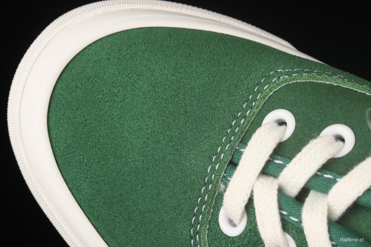 Vans OG Authentic Lx green suede vulcanized low upper shoes VN0A4BV94JG