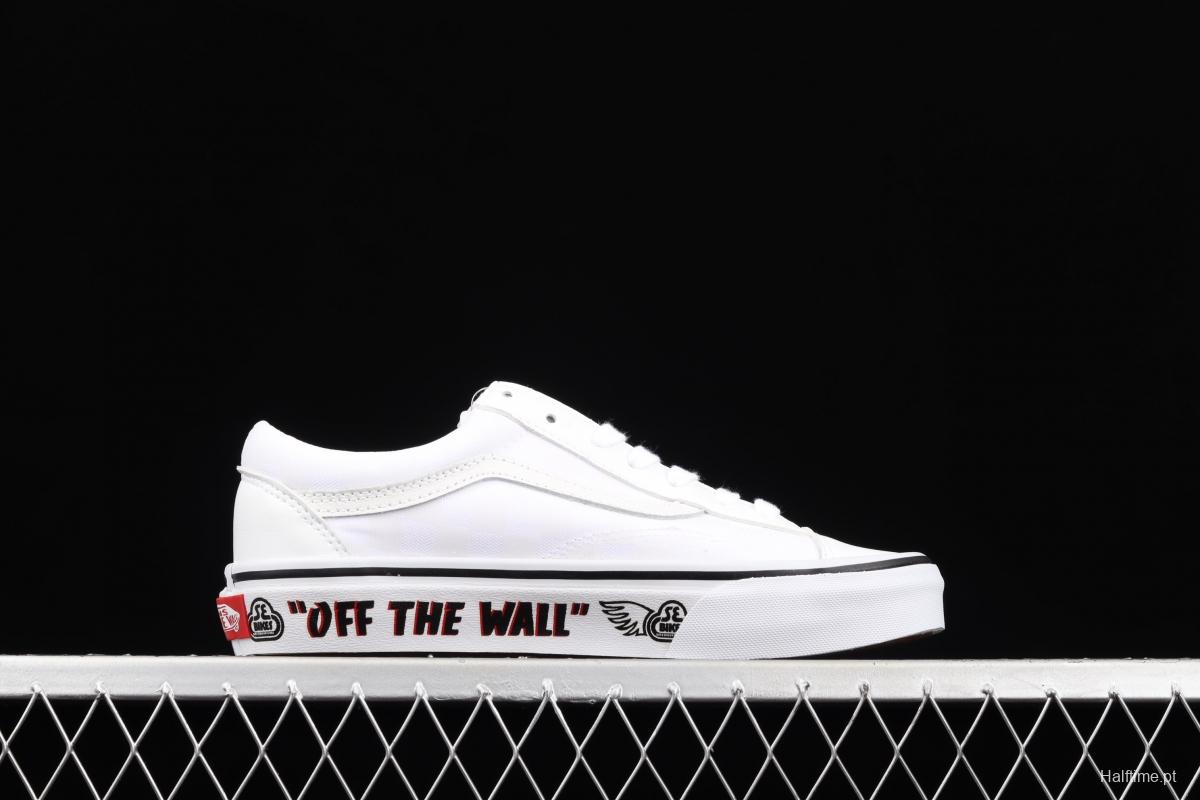 Vans x Se Bilkes Style 36 joint white 3M reflective low-top casual board shoes VN0A54F64YS