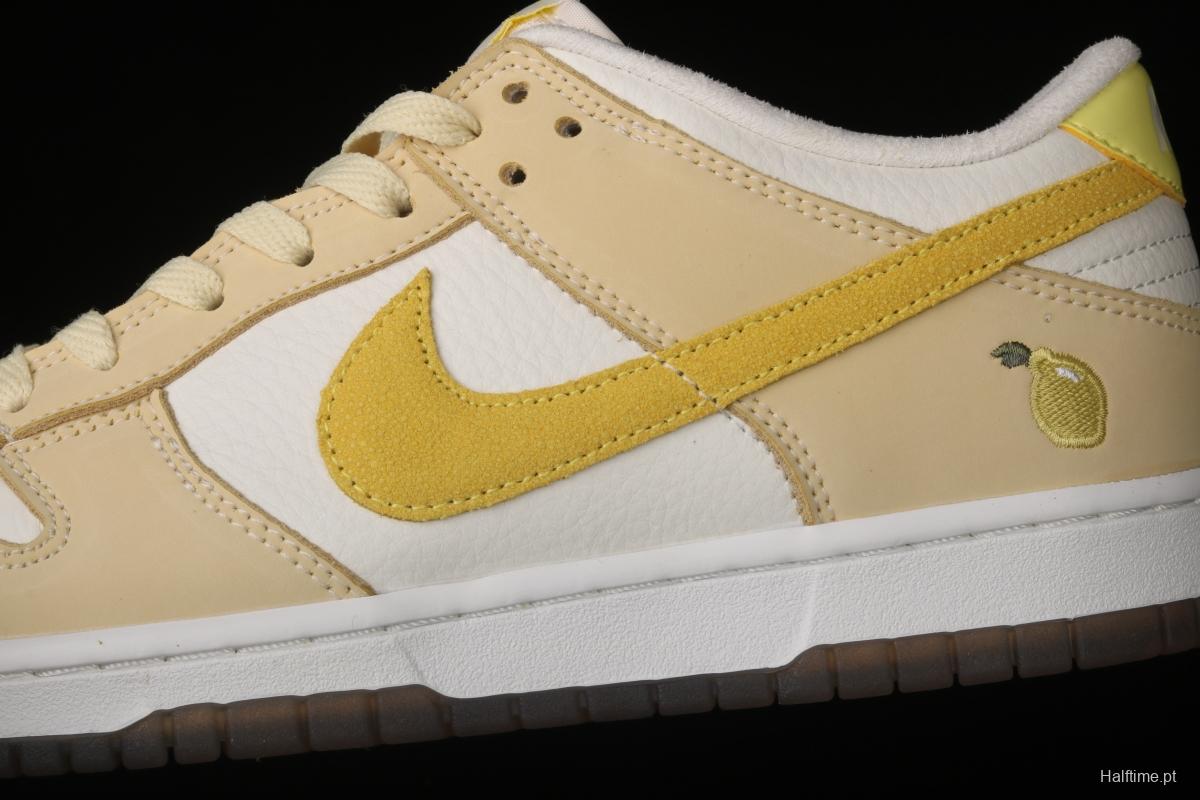 NIKE SB DUNK Low dunk series lemon yellow color matching low-side leisure sports skateboard shoes DJ6902-700