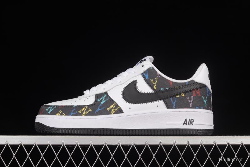 NIKE Air Force 1'07 Low MLB Yankees Joint Name Starry Color Low-Top Casual Sneakers 315122-444