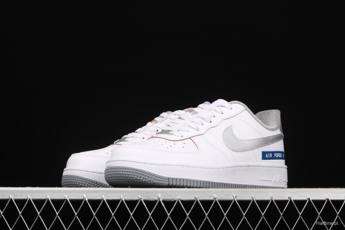 NIKE Air force1 Low labei maker white and blue color matching low-top casual board shoes DC5209-100