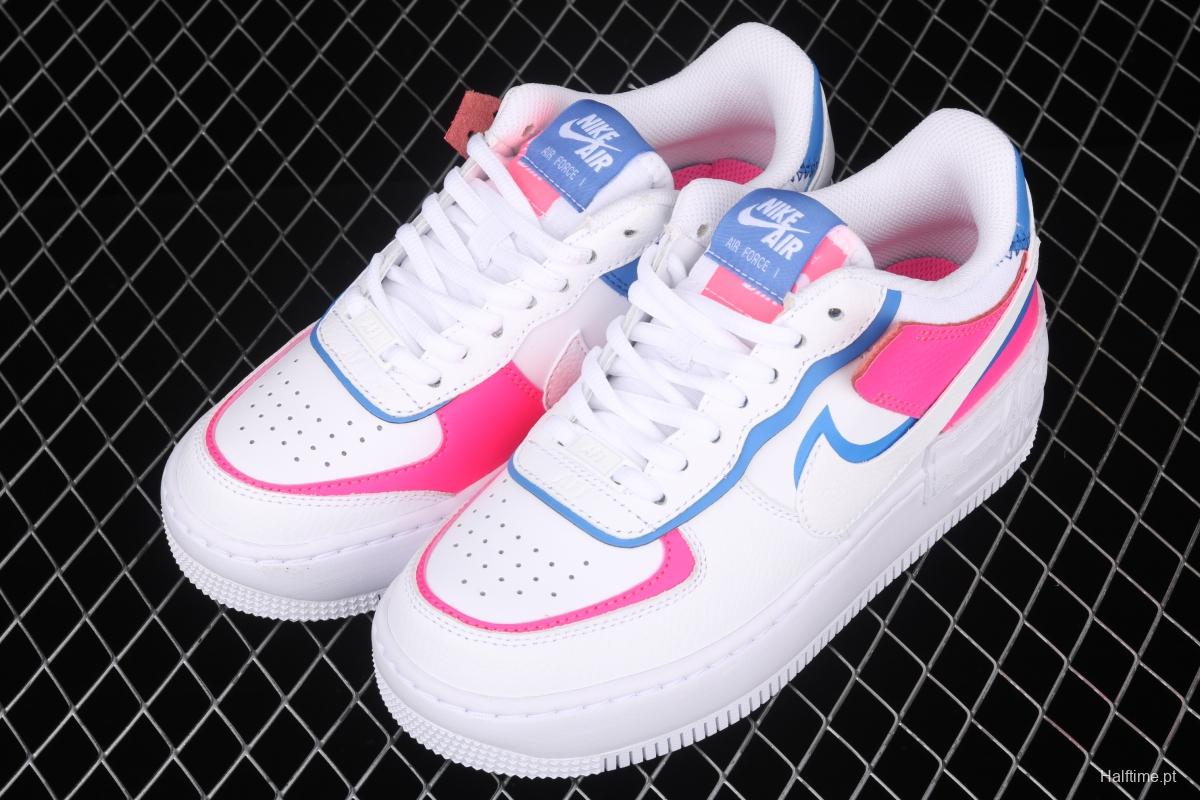 NIKE Air Force 1 ShAdidasow light weight heightened low-top board shoes CU3012-111,