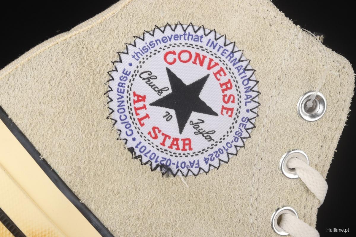 Thisisneverthat x Converse Chuck Taylor All Star 1970's Converse 2022 new suede high upper shoes 172395C