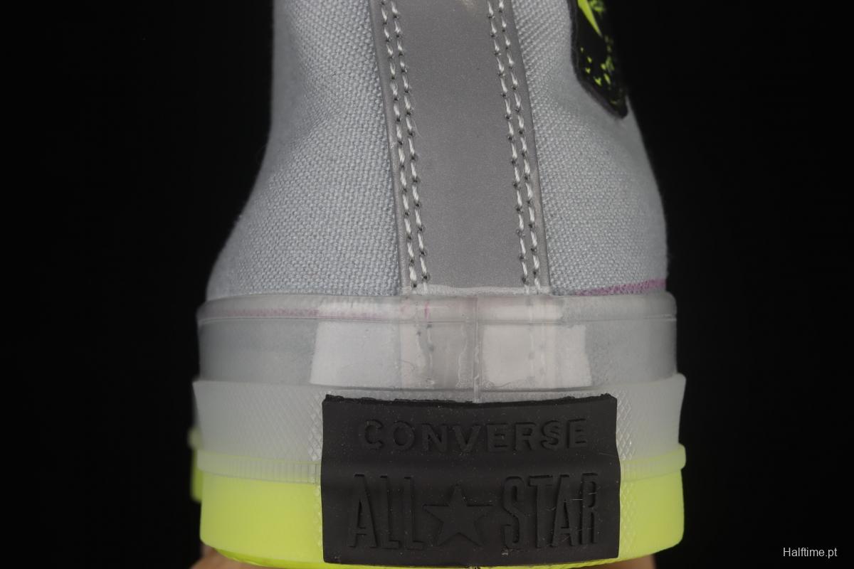 Converse Chuck Taylor All Star CX neutral crystal jelly soles hit color canvas high upper shoes 171996C