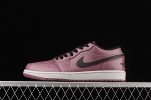 Air Jordan 1 Low Magenta magenta black low gang culture leisure sports board shoes DC7268-500