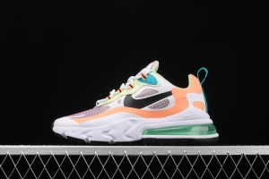 NIKE Air Max 270React new high frequency mesh hollowing out function half palm air cushion running shoes CJ0620-600