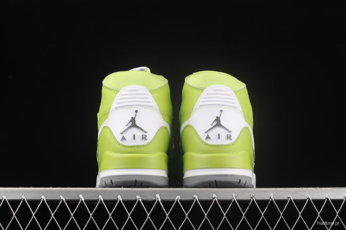 Jordan Legacy 312 apple green color Velcro three-in-one board shoes AQ4160-301