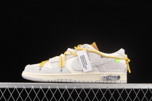 OFF-White x NIKE DUNK Low OW SB buckle rebound fashion casual board shoes DJ0950-109