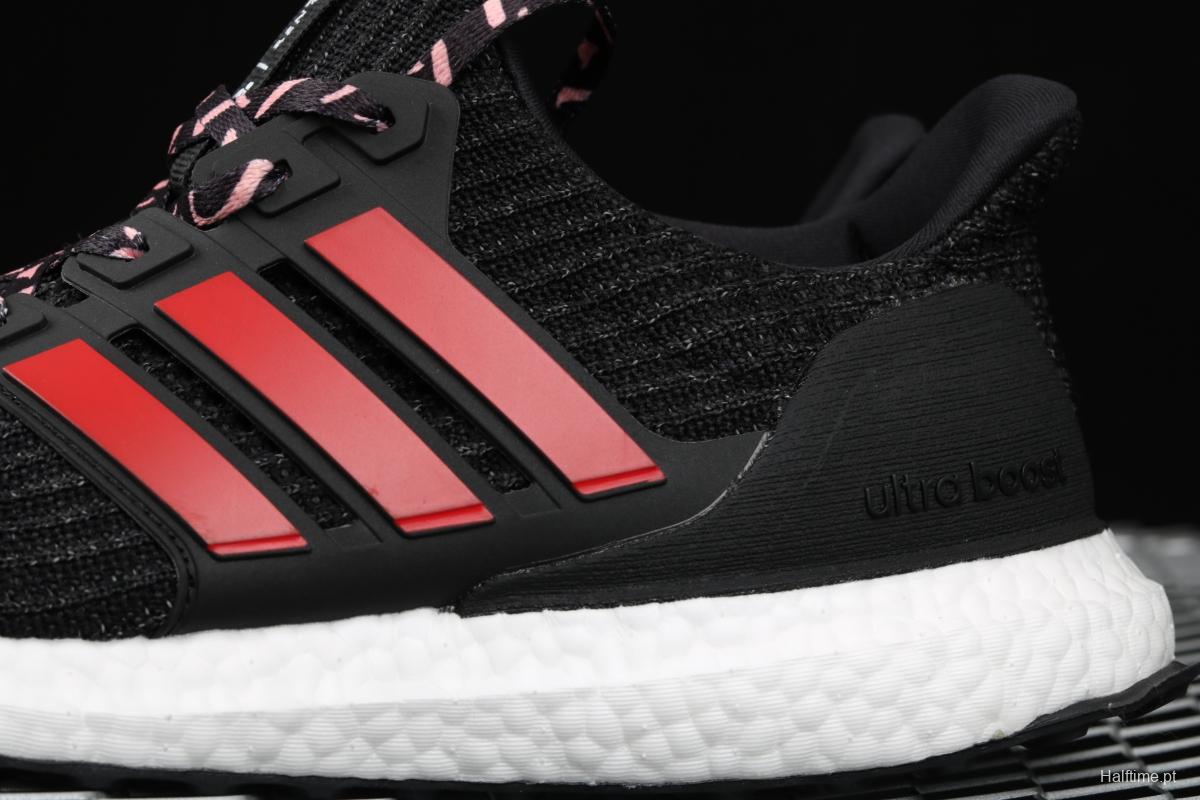 Adidas Ultra Boost 4. 0 Black Red F35231 Das fourth generation knitted striped black and red UB