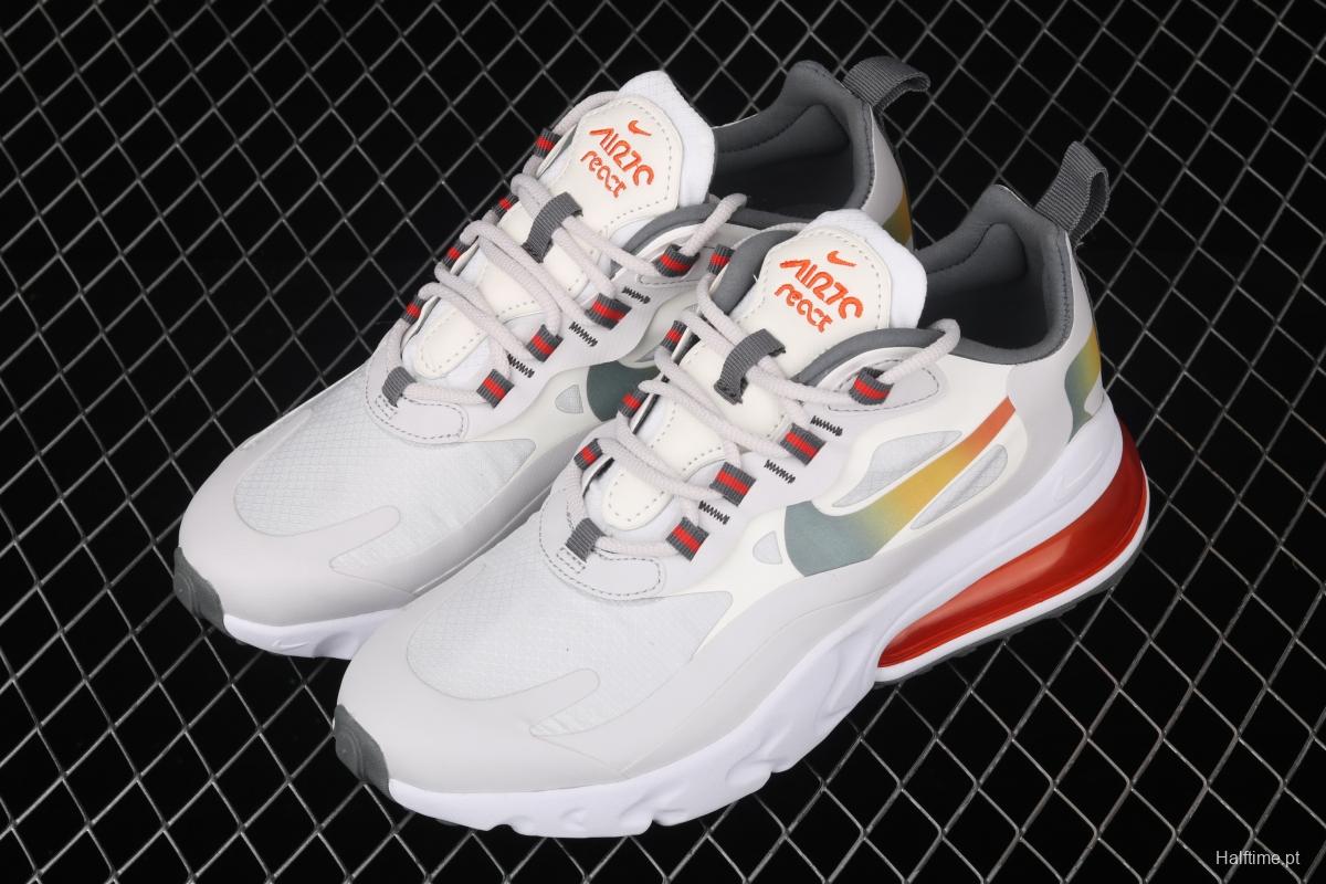 NIKE Air Max 270React new high-frequency mesh function half-palm air cushion cushioning running cloth shoes CD6615-100