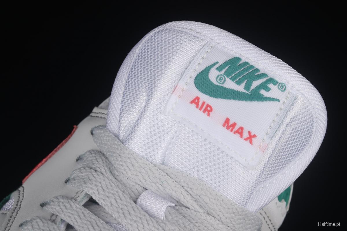 NIKE Air Max 1 gray-white and green half-palm air cushion retro running shoes AH8145-106