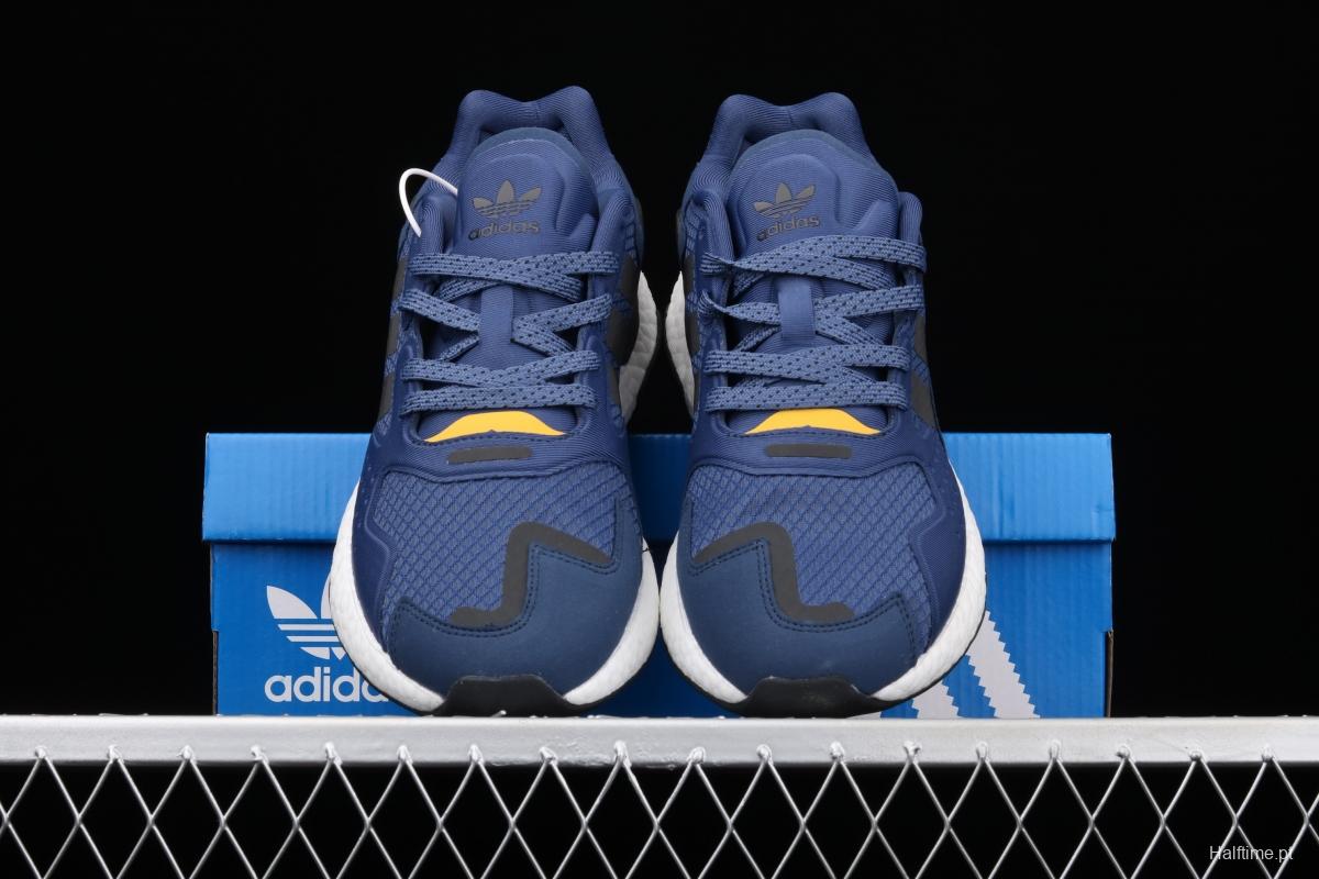 Adidas Day Jogger Boost FW4832's new Nightwalker second-generation leather 3M reflective popcorn vintage running shoes