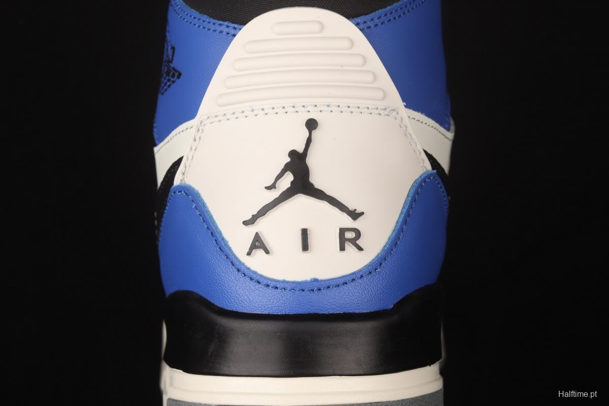 Jordan Legacy 312 white and blue color Velcro three-in-one board shoes AQ4160-104