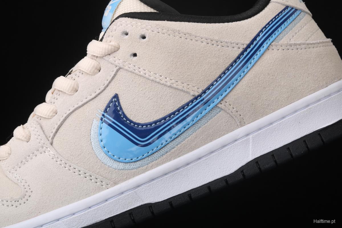 NIKE DUNK SB Low Pro road travel blue hook white blue low-top men's casual board shoes CT6688-200