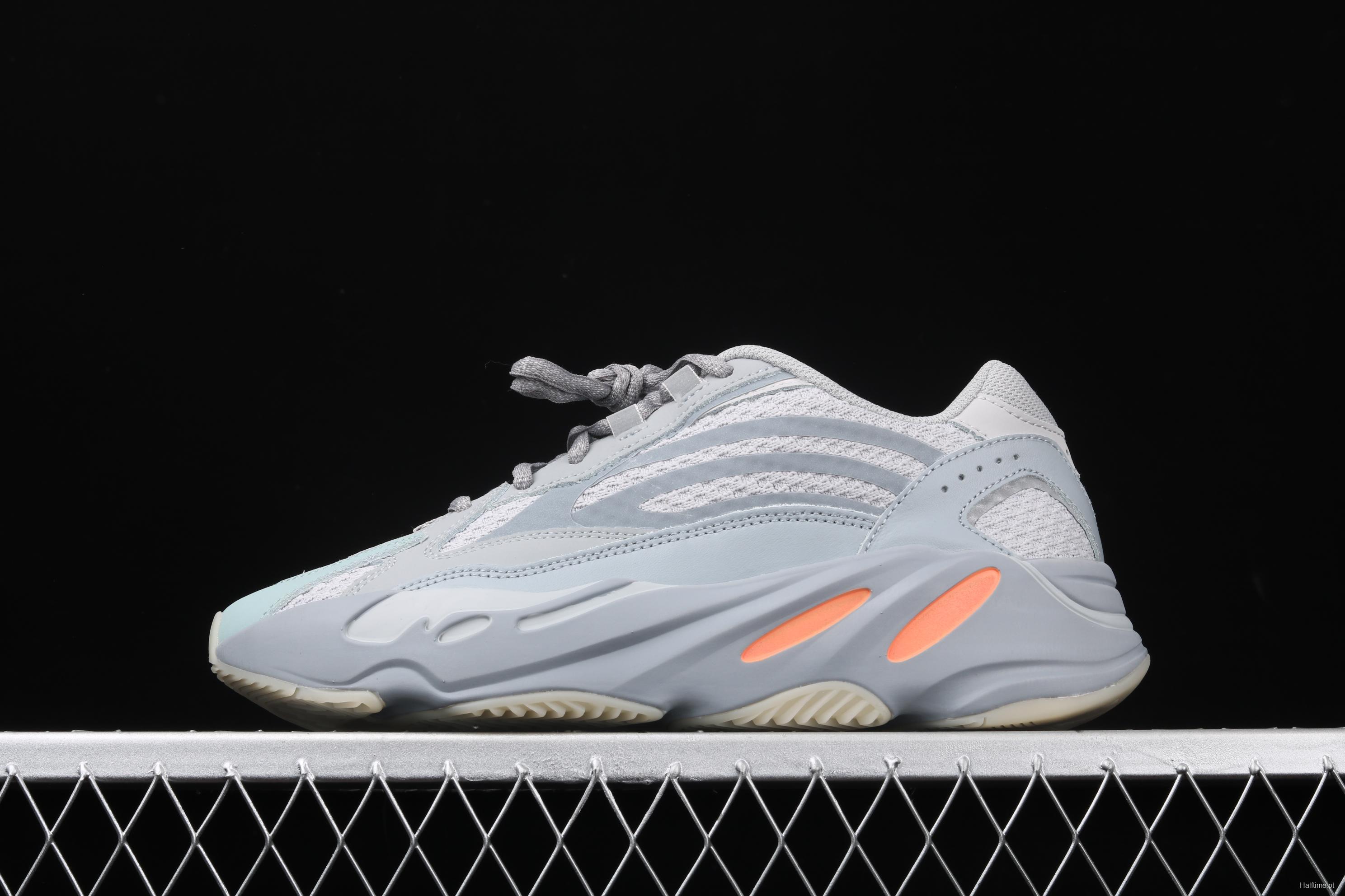 Adidas Yeezy Boost 700V2 Inertia FW2549 Kanye coconut 700V2 grayish blue running shoes 3M reflective BASF popcorn outsole