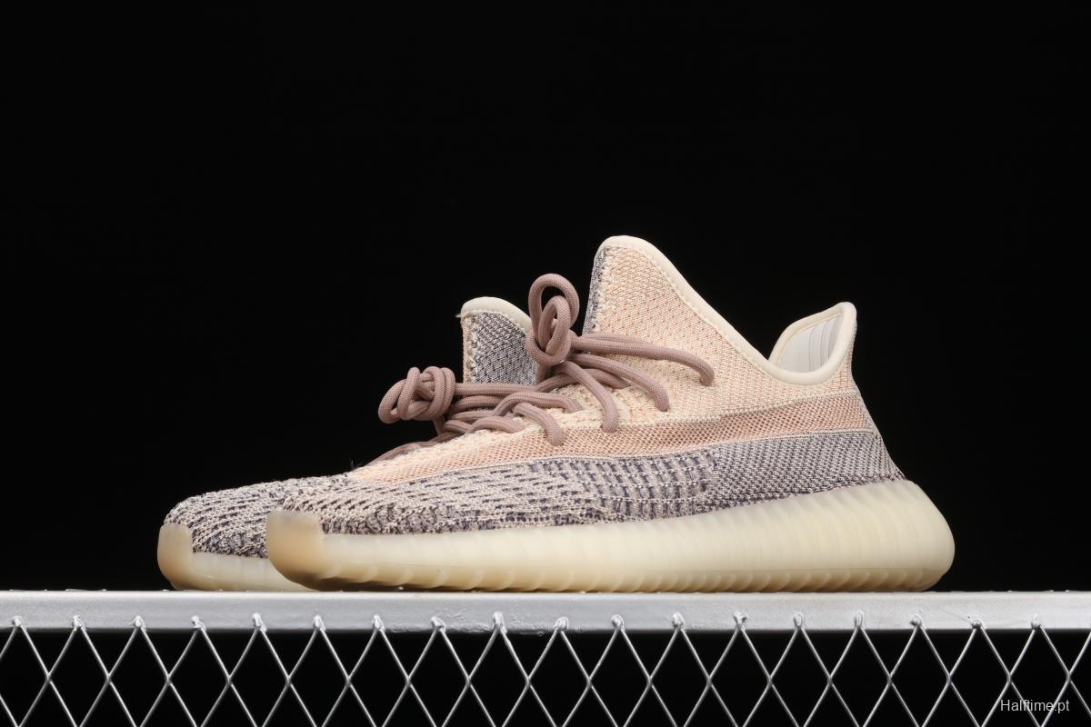 Adidas Yeezy 350 Boost V2 Ash Pear GY7658 Darth Coconut 350 second generation hollowed-out gray pearl color matching