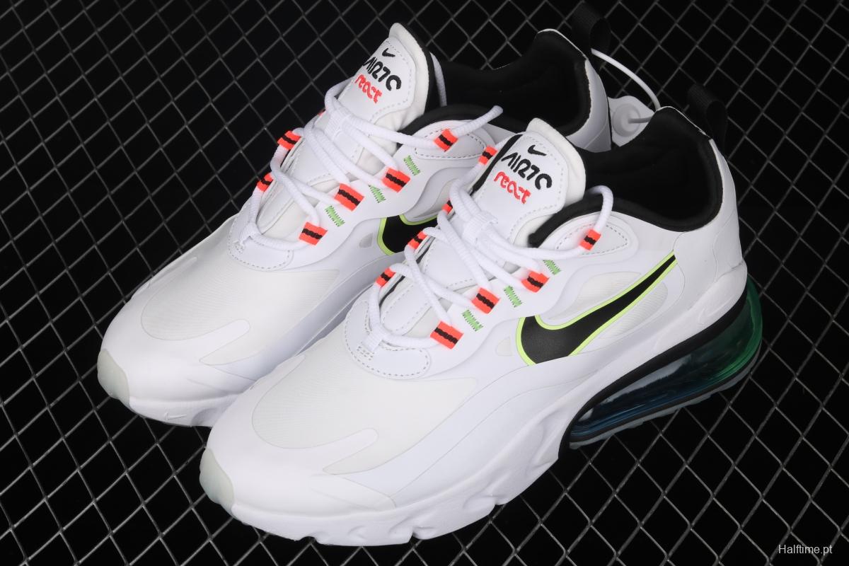 NIKE Air Max 270React new high-frequency mesh function half-palm air cushion cushioning running cloth shoes CZ6685-100