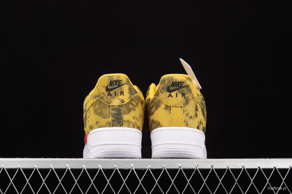 Air Force 1 Low Dark Sulphur yellow orange gray low top sports leisure board shoes CZ0337-700