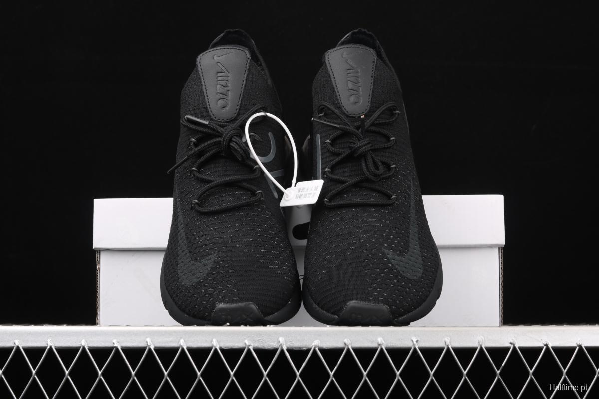 NIKE Air Max 270Flyknit retro style half palm air cushion running shoes AO1023-005