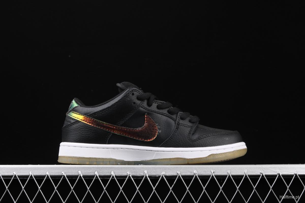 NIKE DUNK Low Pro SB Motorcycle Helmet chameleon gradual hook crystal bottom casual board shoes 304292-091