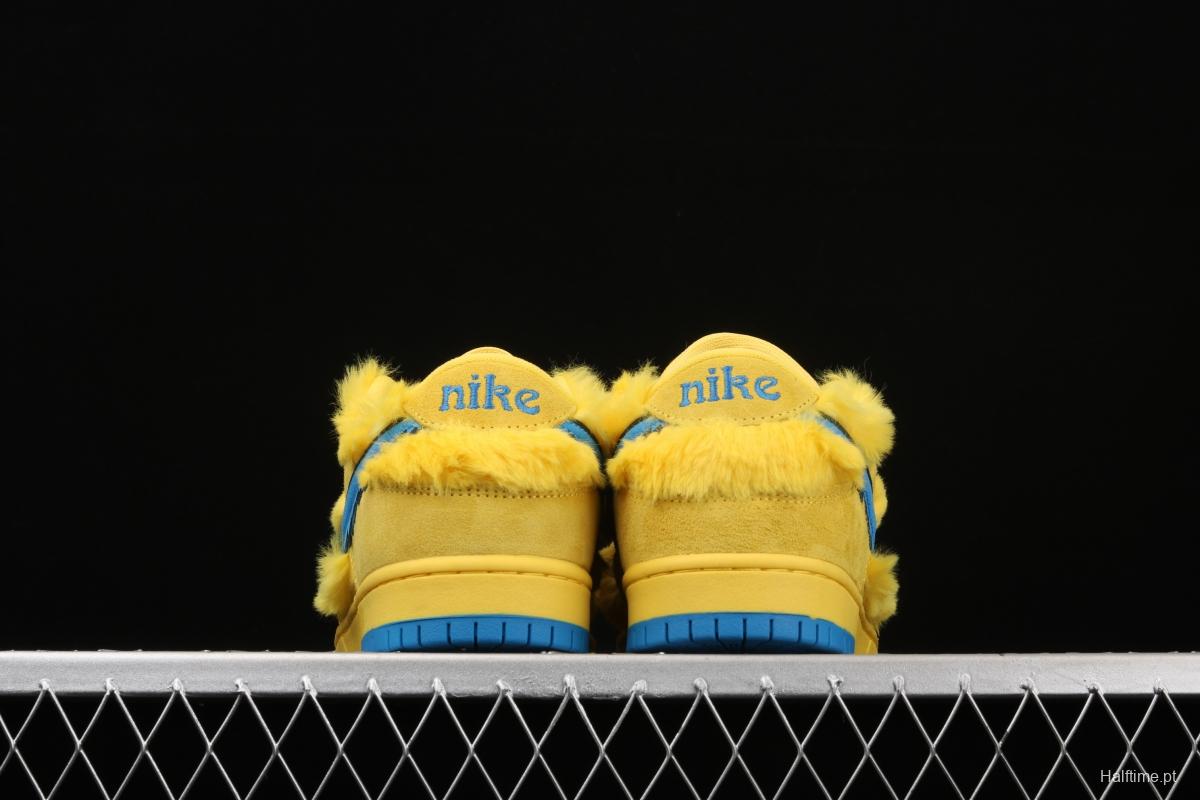 Grateful DeAdidas x NIKE SB DUNK Low Yellow Bear joint style yellow and blue bear sports skateboard shoes CJ5378-700