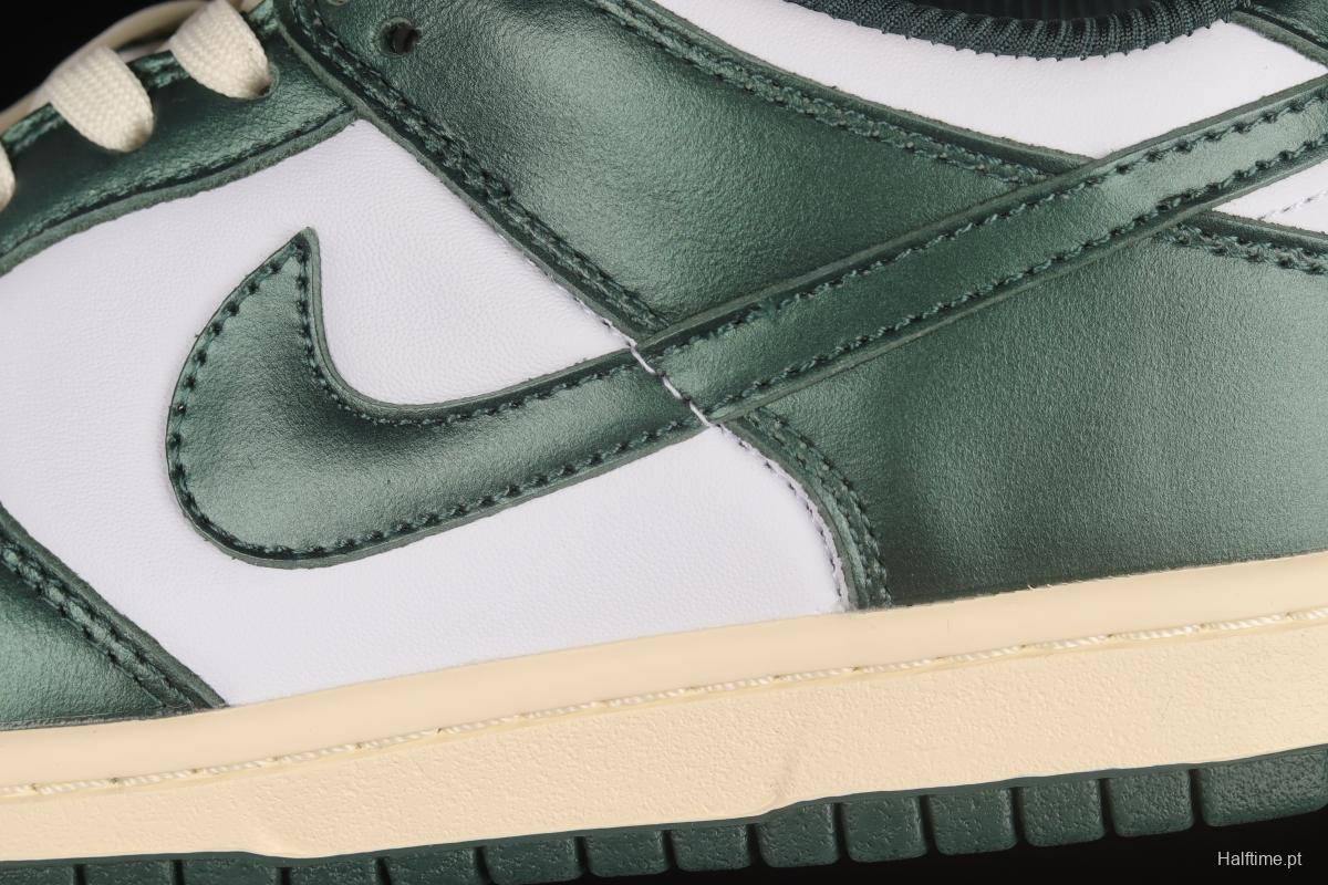 NIKE SB DUNK Low Vintage Green Navy Green Distressed SB Buckle Backboard Fashion Casual Sneakers DQ8580-100