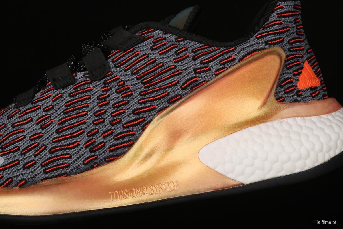 Adidas Lava Boost FW8308 Alpha volcano series breathable ice filament leisure sports jogging shoes