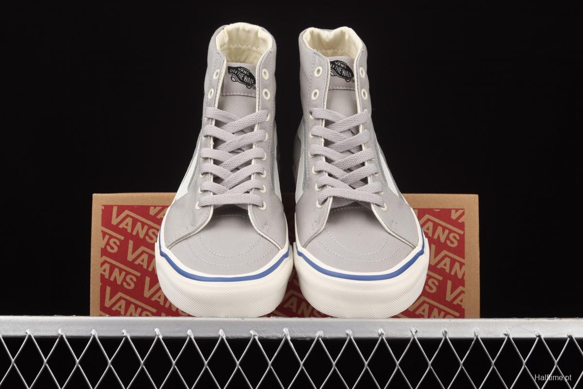 Vans Sk8-Hi Slim side striped high-upper light canvas high-upper shoes VN0A4U164U4