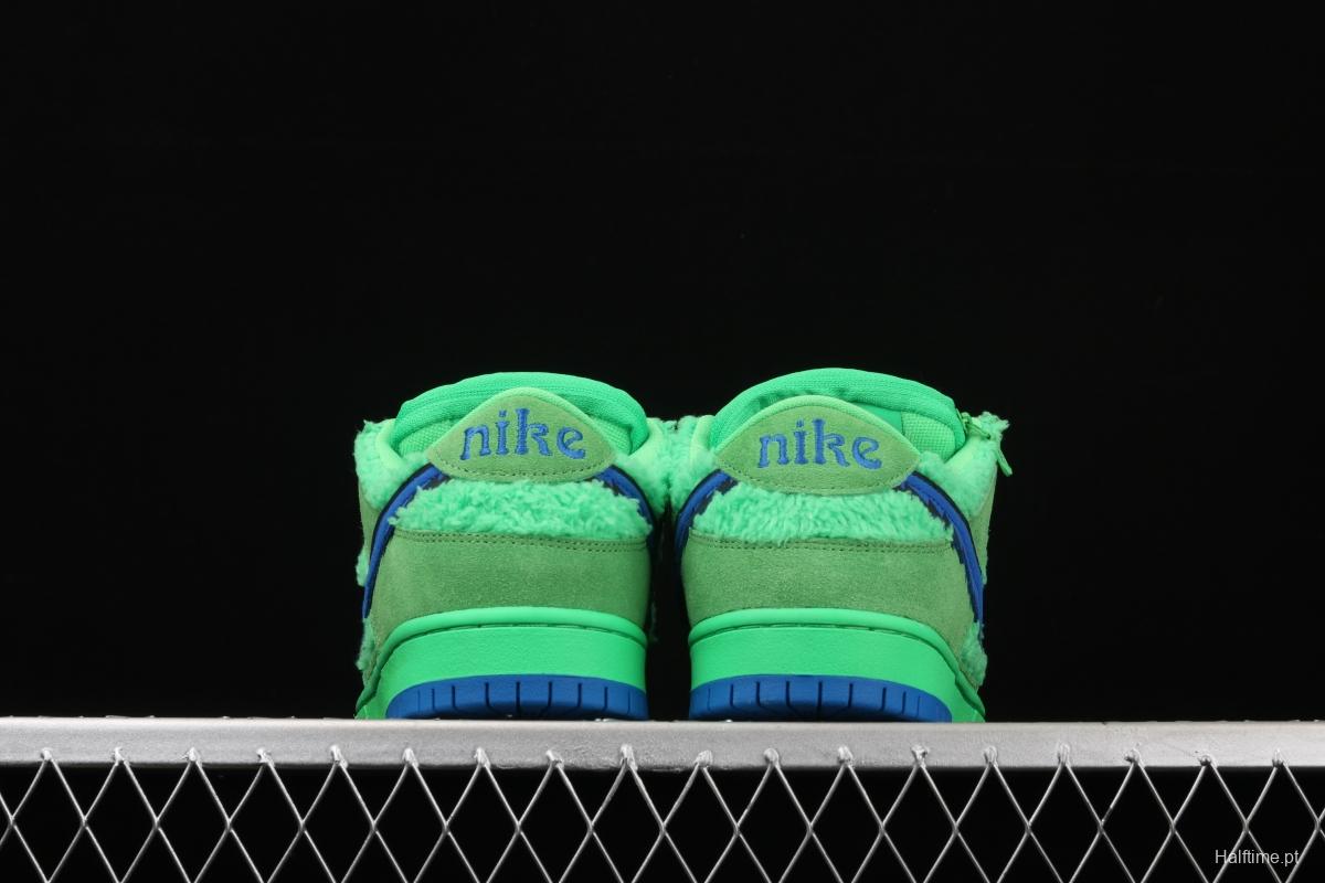 Grateful DeAdidas x NIKE SB DUNK Low Yellow Bear joint style green and blue bear sports skateboard shoes CJ5378-300