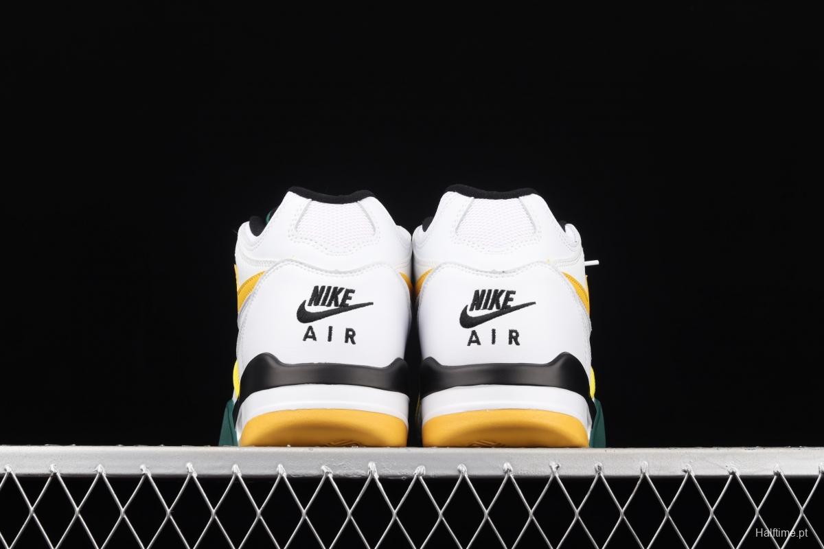 NIKE Air Flight 89 White Chrysanthemum Yellow Air cushion Basketball shoes CN0050-100