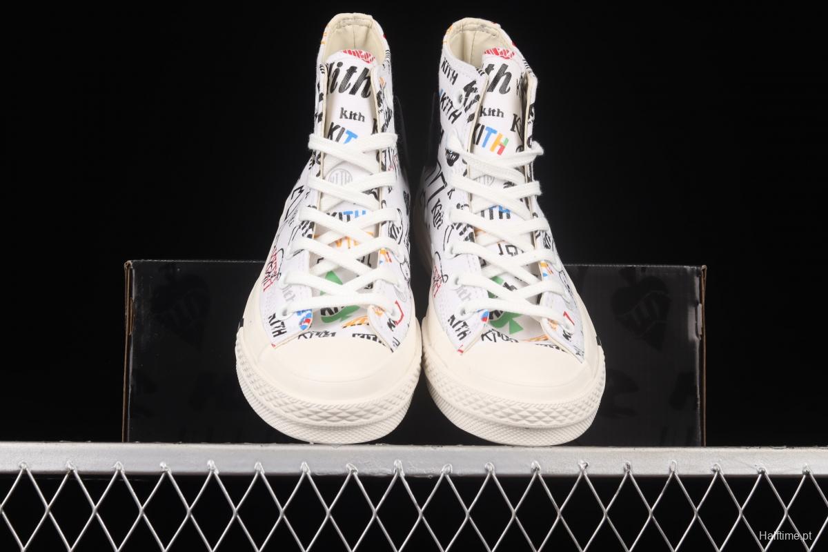 Kith x Converse 1970 S Converse cooperative high-top casual board shoes 172466C