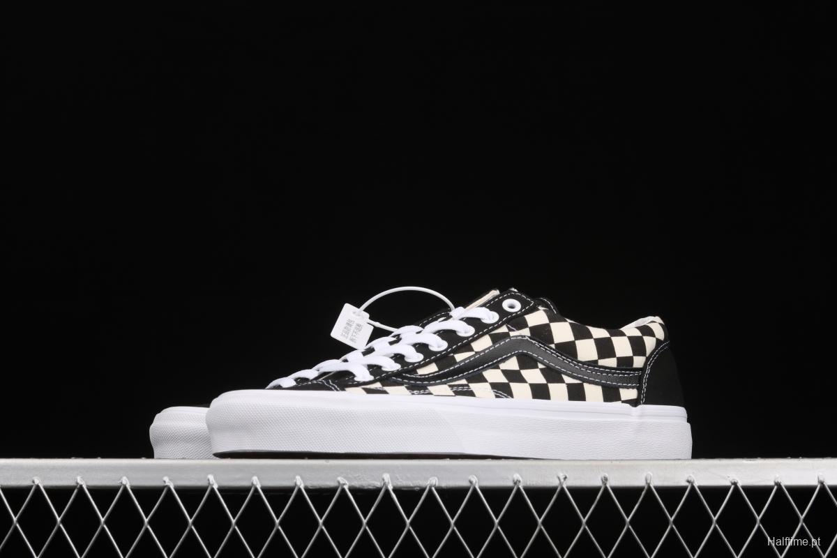 Vans Style 36 Wu Yifan same style checkerboard low-top casual board shoes VN0A54F6XC8