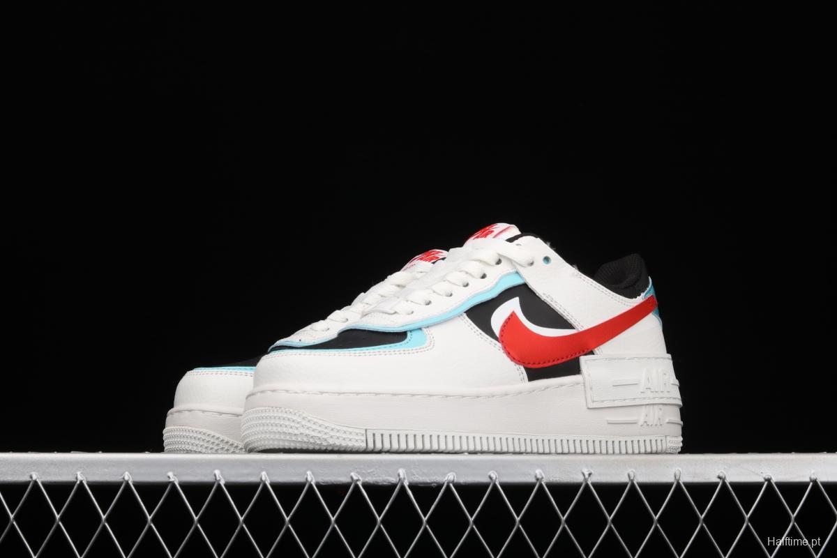 NIKE Air Force 1 ShAdidasow Rtl light weight heightened low-top board shoes DA4291-100