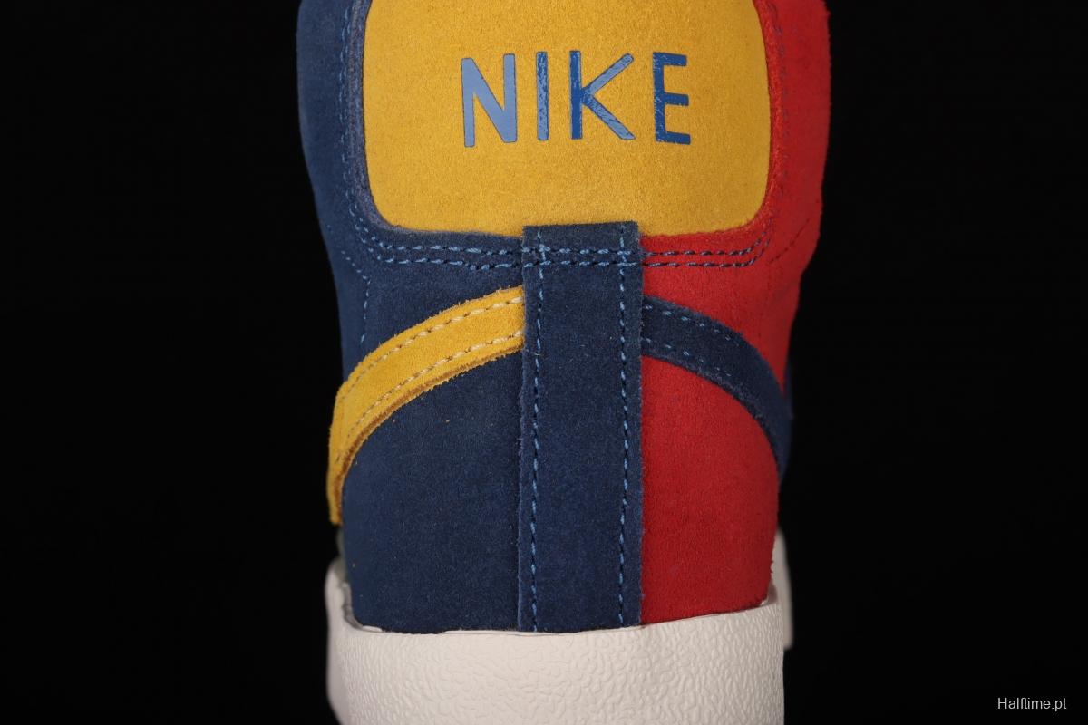 NIKE Blazer Mid'77 Vntg We Suede spliced Yuanyang high-top casual board shoes DC9179-476