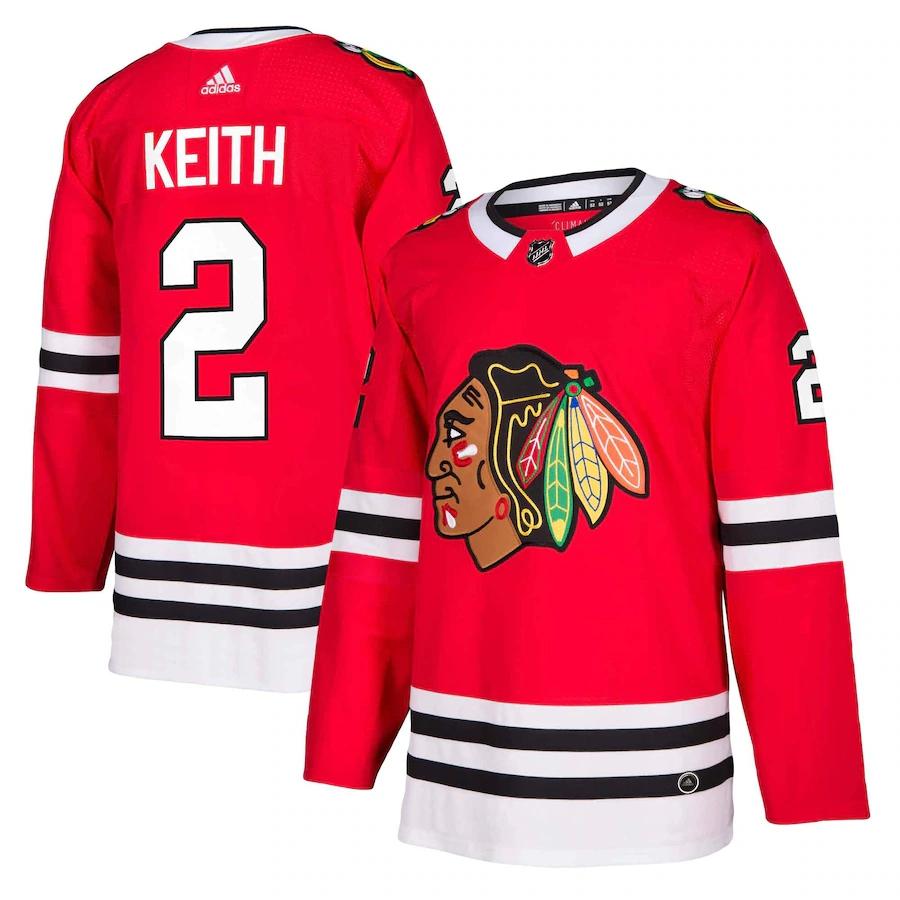 Women's Duncan Keith Red Player Team Jersey