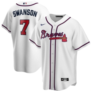 Men's Atlanta Braves Dansby Swanson Nike White 2022 Gold Program Authentic  Player Jersey