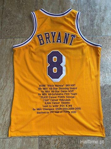 Men's Kobe Bryant Yellow Retro Classic Team Jersey