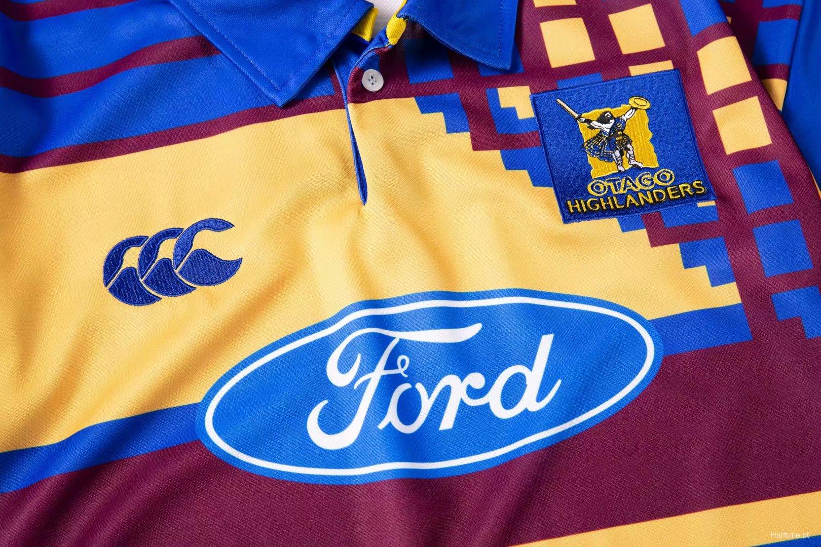 Otago Highlanders 1997-99 Men's Retro Rugby Jersey