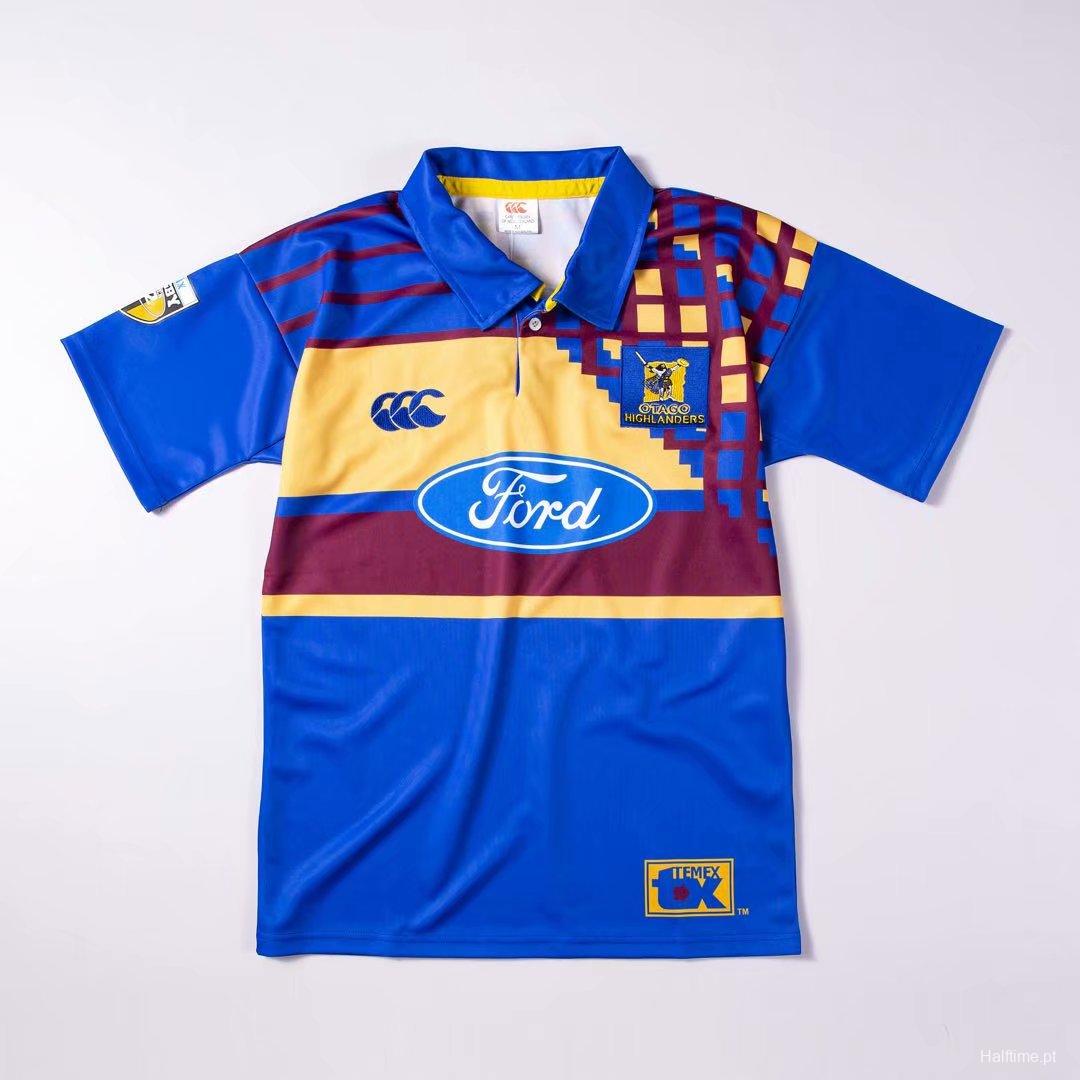 Otago Highlanders 1997-99 Men's Retro Rugby Jersey