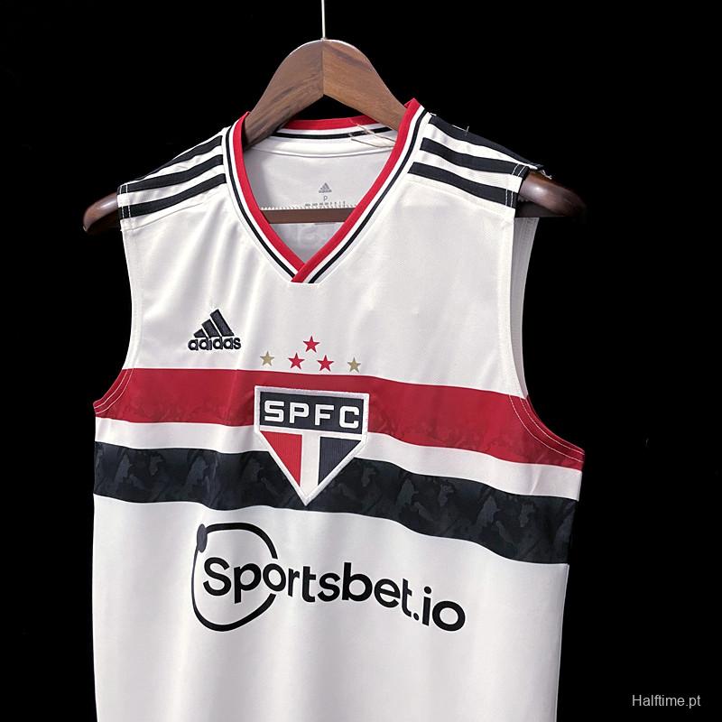 22/23 Vest Sao Paulo Home White Soccer Jersey